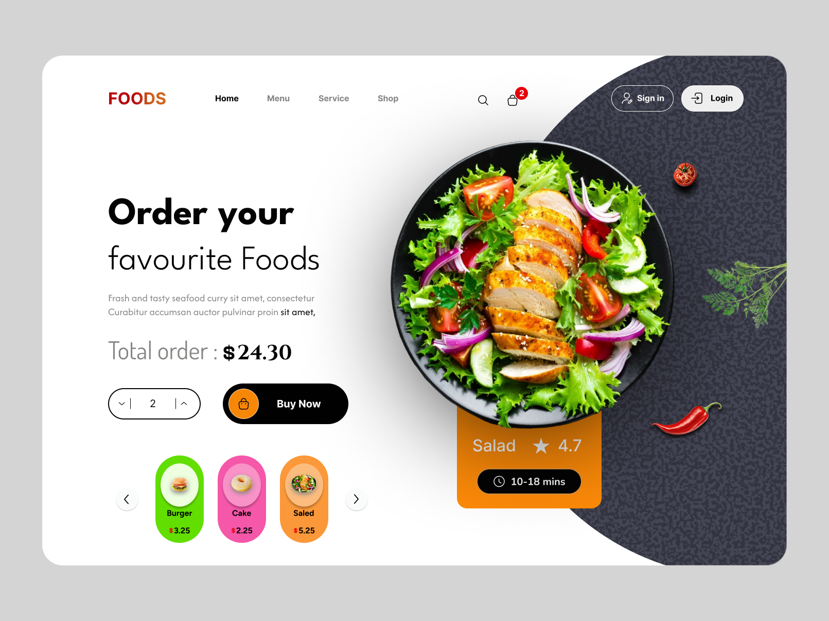Food Ordering Website UI — Modern Clean Design branding clean design creative ui figma figma ui food app ui food delivery food website interaction design landing page landing page design minimal design modern ui product design restaurant website ui design user interface ux design web design web ui