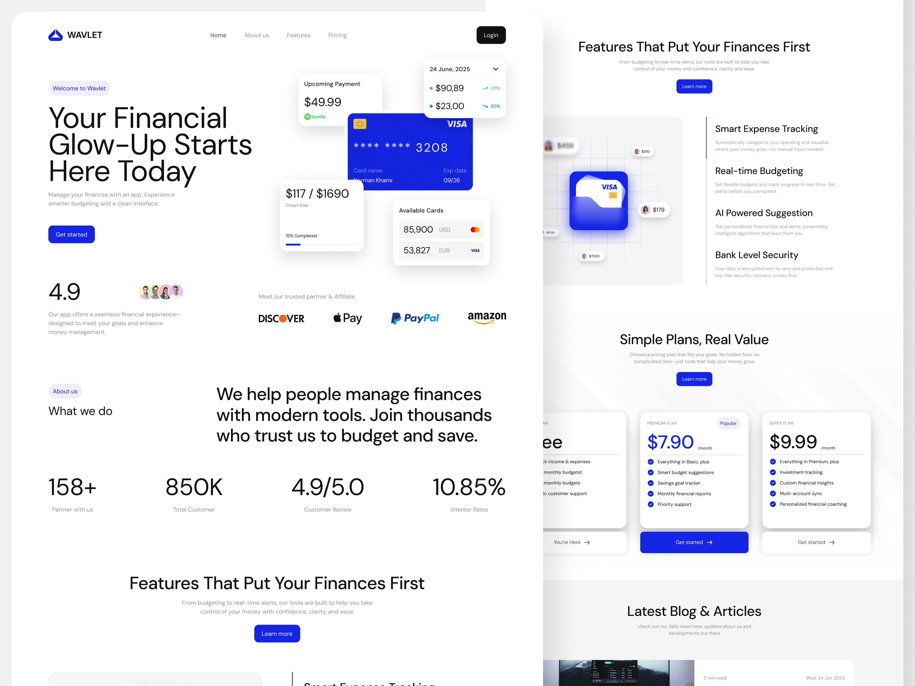 Example of Financial - Web Visual Exploration