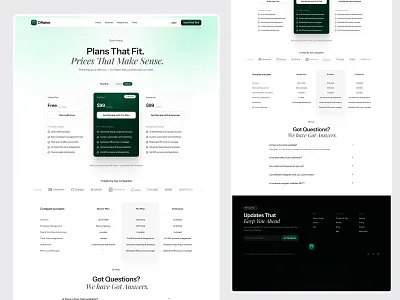 Offsitee – SaaS Pricing Page UI Design clean ui clean ui design landing page landing page design landing page ui minimal design modern ui pricing page design pricing ui product design responsive web design saas design saas interface saas landing page saas pricing page subscription plans ui ui design ux design website design