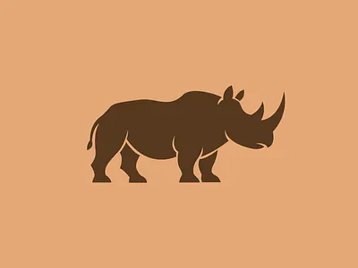 Rhinoceros minimalist logo adobe illustrator animal animal logo brand branding company design graphic design illustration logo minimalist logo modern design rhinoceros rhinoceros logo vector