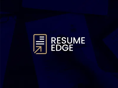 Resume Edge: Minimal Logo Design with a Progressive Arrow Motif arrow brand identity branding design design logo flat graphic design illustration job logo logo design logos logotype minimal modern resume timeless ui unique