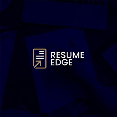 Resume Edge: Minimal Logo Design with a Progressive Arrow Motif arrow brand identity branding design design logo flat graphic design illustration job logo logo design logos logotype minimal modern resume timeless ui unique