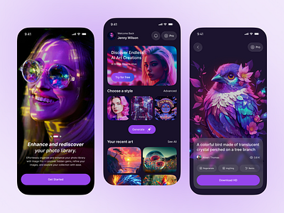 AI Image Generator App – Turn Words into Stunning Visuals ai ai app ai design ai image app ai tool aiapp aiimage aiux app concept art generator artificialintelligence character design cleandesign creativeapp image generator imagegenerator mobile app product design texttoimage