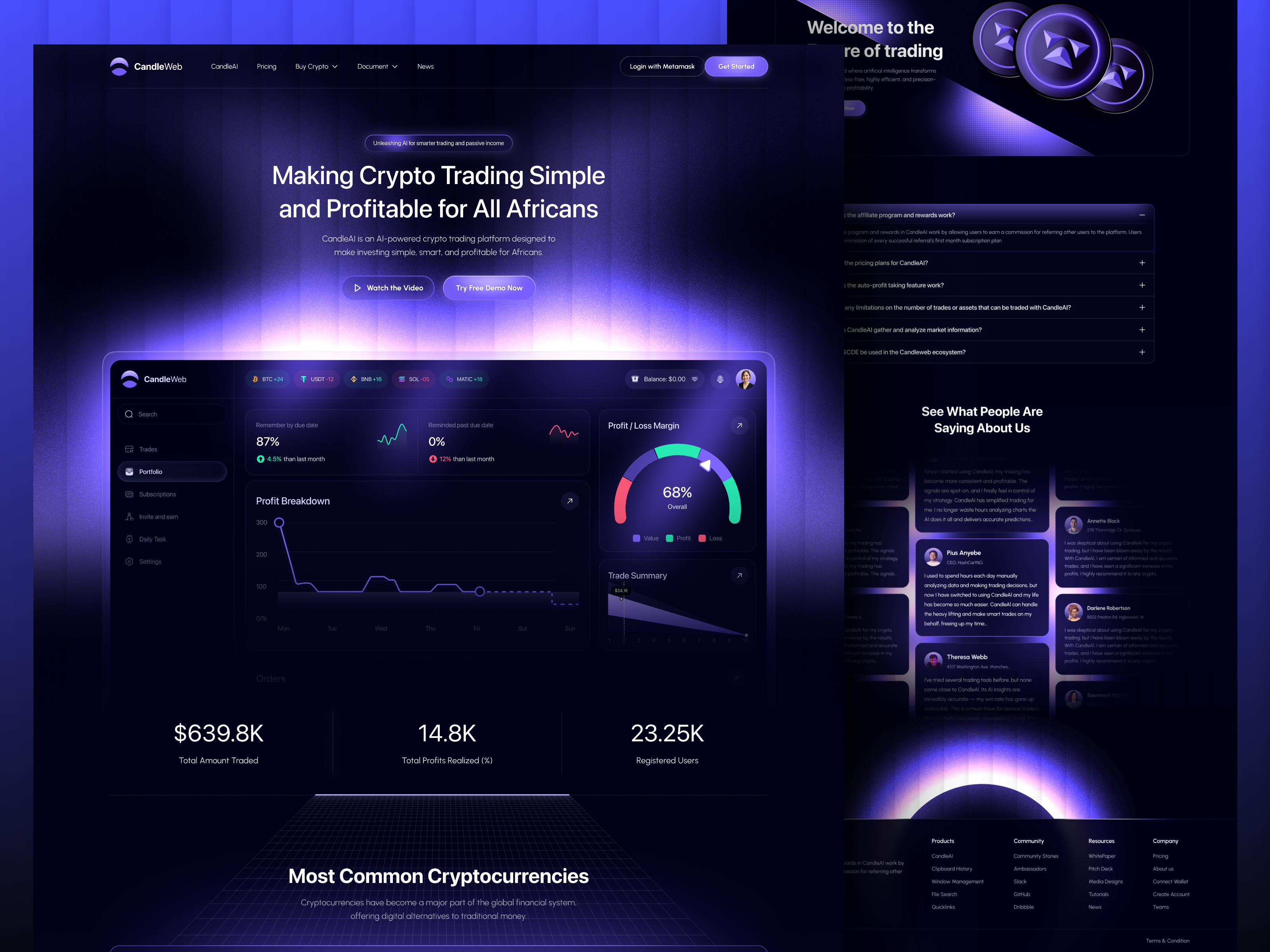 Example of Crypto Website Design