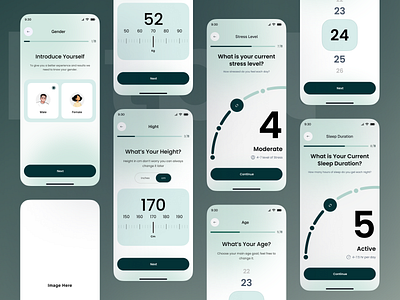 Fitness Nutrition App Design - Workout Goal Setup Flow activity tracker app design daily fitness goals fitness app fitness app design fitness dashboard goal goal progress goal setup flow healthcare website ios app mobile app mobile app design nutrition app product design ui ux web design website design workout app workout plan