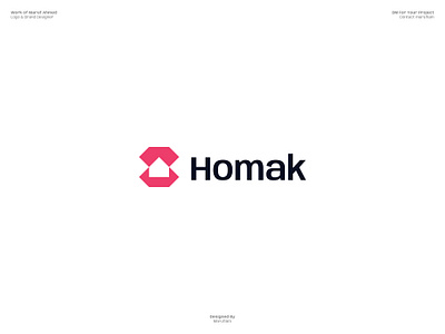 Homak Logo design adobe illustrator brand identity brand logo branding guidelines branding mockup custom logo dribbble house logo design logo design branding logo designer logo presentation logomark logos logotype marufiam modern logo real estate visual identity