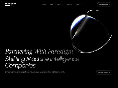 AI Venture & Growth Partner Website Design 3d ai ai landing page aiwebsite animation darktheme homepage landing page mobile app modernui saas software web design website website design