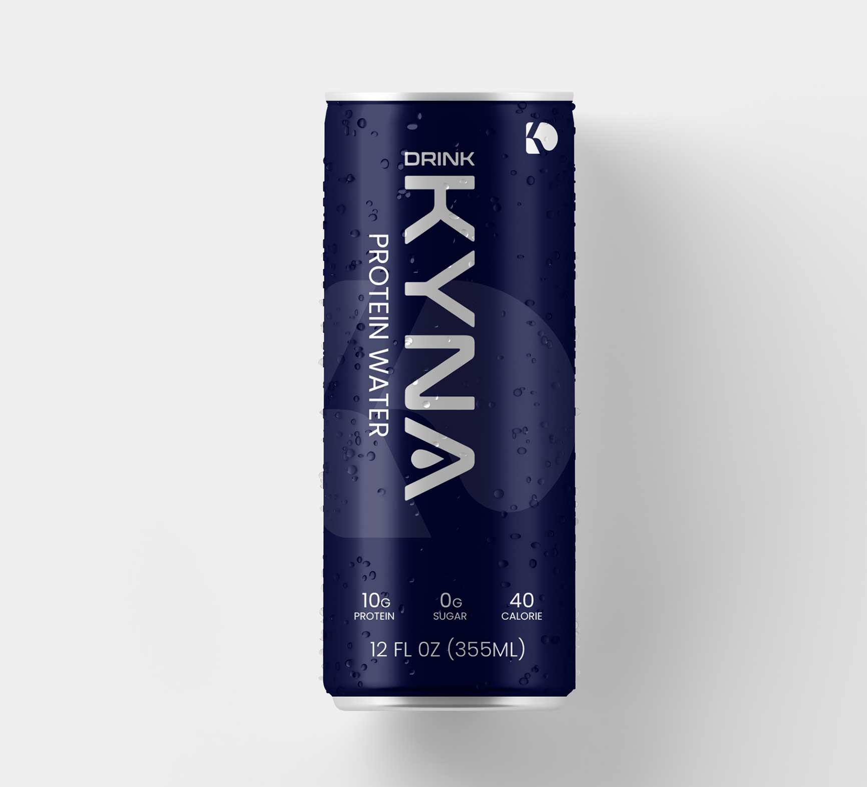 Can Design for a Protein Water bottle label classic elegant fine wine functional beverage minimalist modern luxury premium protein water typography design vintage