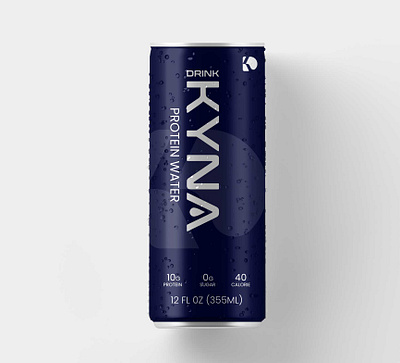 Can Design for a Protein Water bottle label classic elegant fine wine functional beverage minimalist modern luxury premium protein water typography design vintage