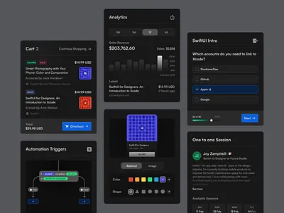 Education Platform Design builder card colors dark dashboard edtech education flow journey mobile mobile ui uiux