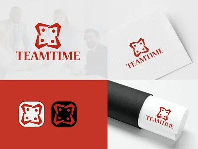 TeamTime Logo branding creative logo design design graphic design icon iconic logo illustration logo logotype minimalistlogo modern logo modernlogo team icon team logo ui