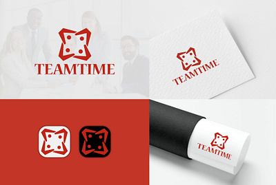 TeamTime Logo branding creative logo design design graphic design icon iconic logo illustration logo logotype minimalistlogo modern logo modernlogo team icon team logo ui