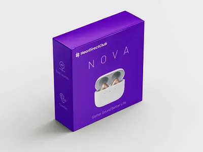 Hearing Aid Brand clean layout health product design hearing aid packaging medical device branding medical packaging design minimalist design modern branding premium packaging product label design professional packaging