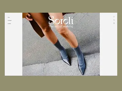 Soreli — Minimal Fashion Store Concept aesthetic concept conceptdesign design ecommerce fashion figma footwear minimalism onlineshop onlinestore personalproject style ui uiux ux webdesign