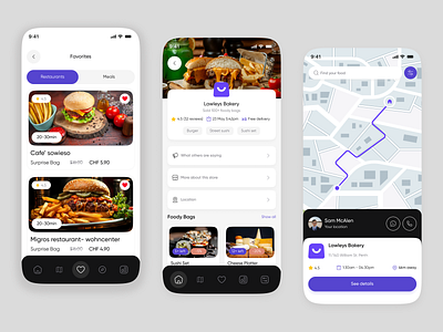Food Delivery App Design Concept app app design categories food food and drink food app food delivery food delivery app location map mobile mobile app mvp navigation product ronas it search service ui ux