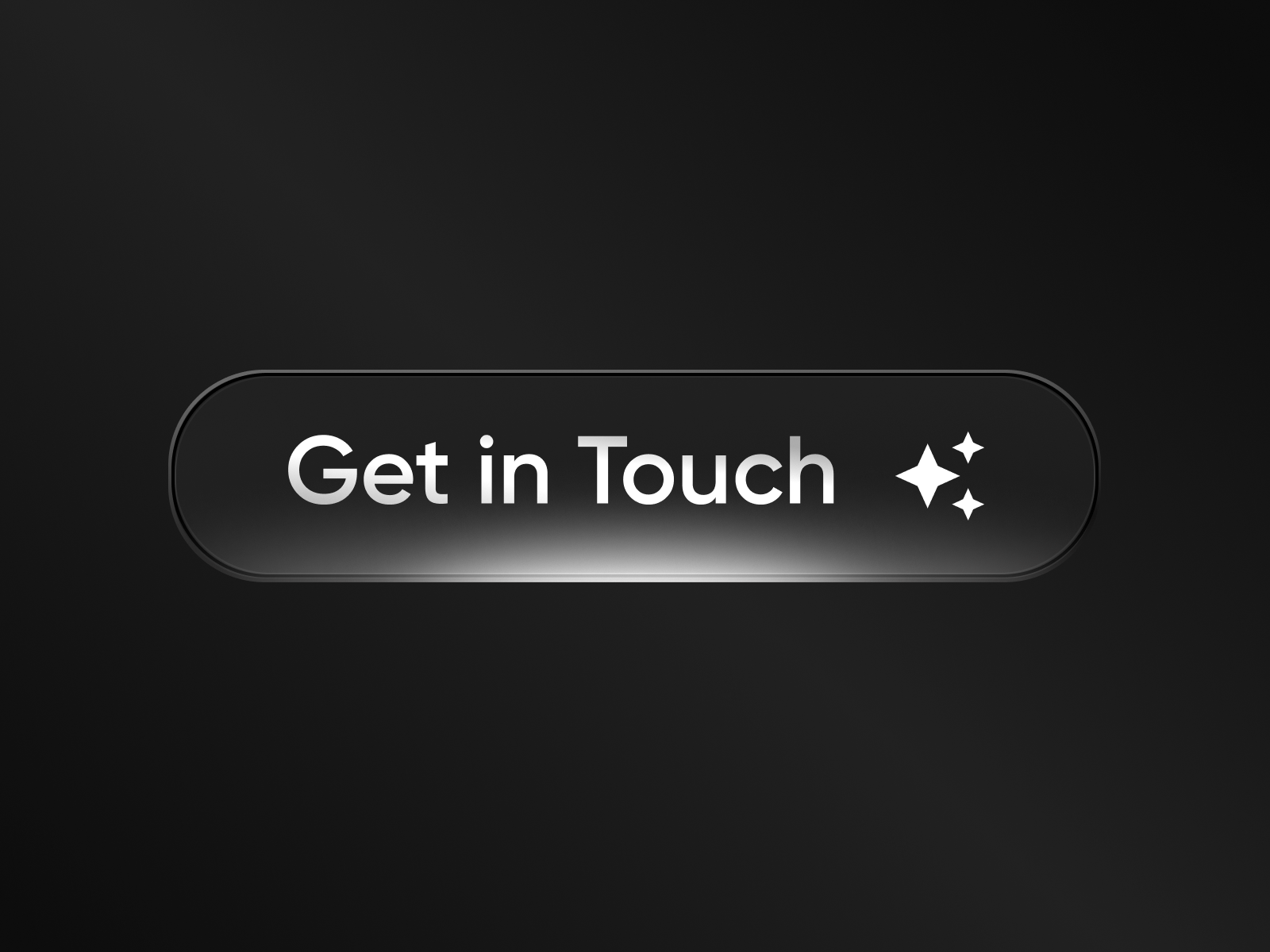 Black Modern Button - Get In Touch 3d button black button black modern button get in touch ui ui button ui design ux white and black