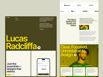 W Design - Personal Website 10am 10am space bold editorial green homepage imagery landing page personal portfolio services web design website yellow