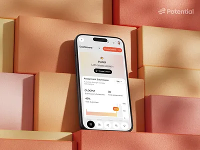 Mentora- Edtech Web Application | 3D Animation | Potential 3d ai app design dashboard design potential ui ux