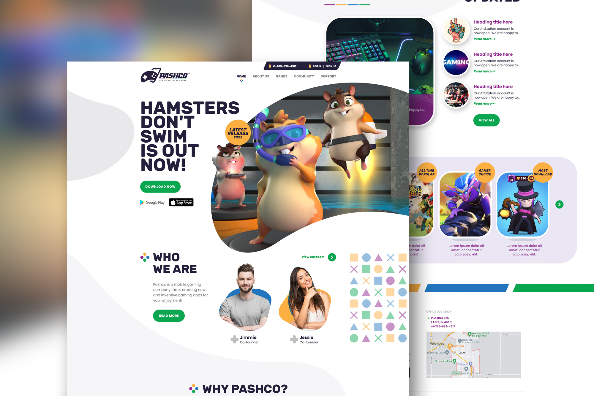 Example of Professional Homepage Design (No Code)