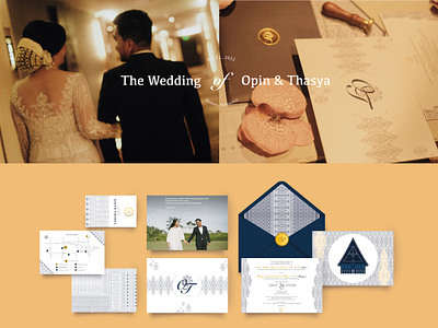 The Wedding Invitation and Decoration for Opin&Thasya branding design graphic design illustration