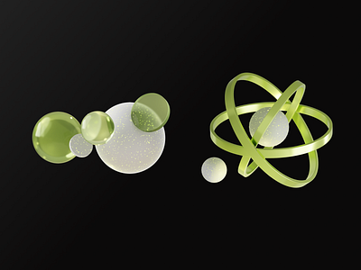 Tech Abstractions– Molecule & Orbit, CG Concept 3d 3d art 3d concept design 3d design 3d digital art 3d graphic 3d graphics 3d illustration 3d render 3d visual blender c4d cg cg art dark mode graphic design illustration illustration art material render