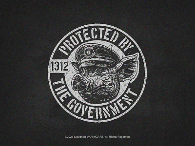 ACAB - Protected by the Government 1312 acab akhzart all cops are bastard anarchism anarchy anti government apparel design band merch black lives matter fuck the police fuck the system graphic design merchandise movement pop punk punk rock street punk t shirt design thrash punk