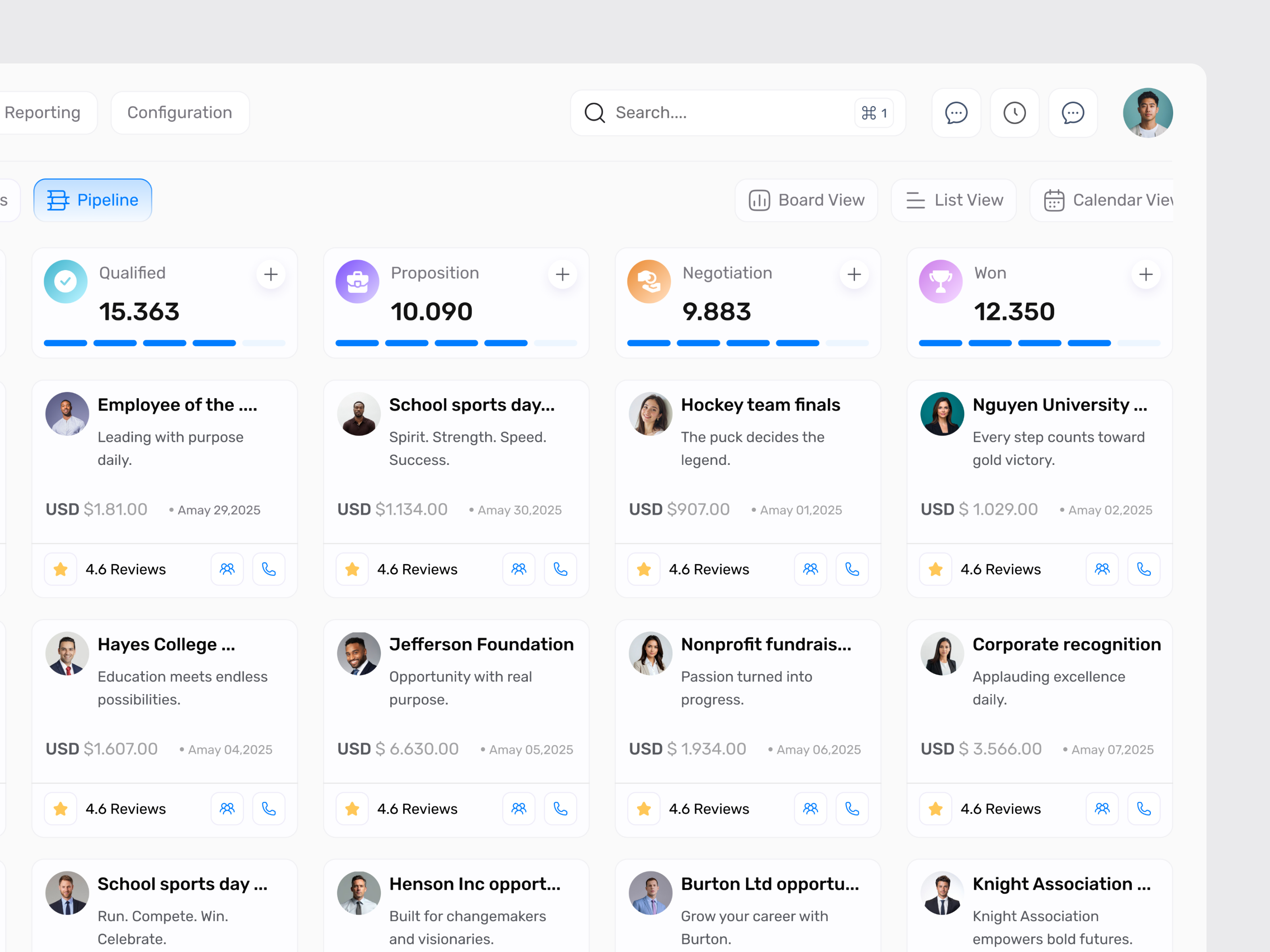 Sales Pipeline Board View — ERP Dashboard b2b cards crm dashboard crm dashboard design dashboard dashboard design data data visualization erp erp software product design saas sales pipeline uiux design user dashboard uxerflow web design webapp website