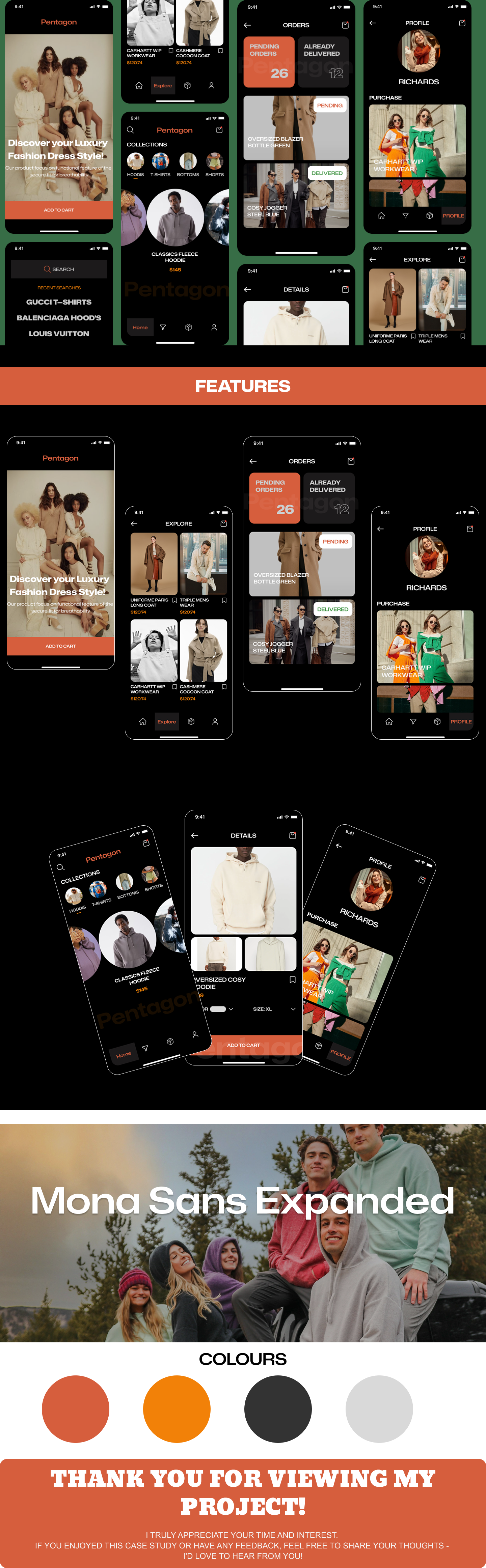 Example of Minimal Clean Mobile App Interface Design