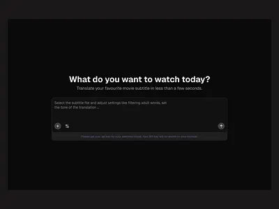 Subtitle Generator: Next.js app 3d app application branding design em graphic design idea illustration landing page logo minimal next.js ui ux web app web design website design