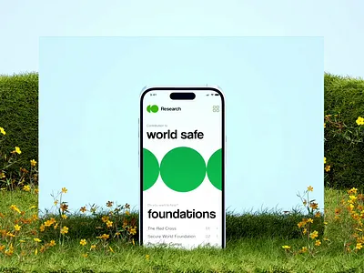 World Safe Mobile App 3d animation foundations graphic design green mobile motion graphics nature ui world