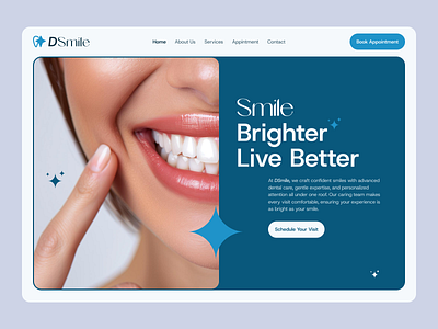 Modern Dental Clinic Website Design | Clean & Professional UI/UX dental dentist dentistry healthcare medical orthodontics orthodontists service