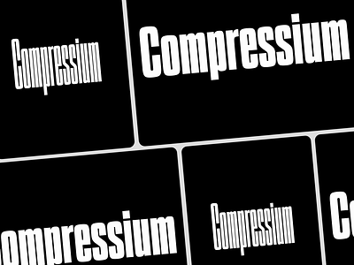 Compressium, New Font! black blue branding compress condensed design font graphic design grid logo typeface typography ui variable