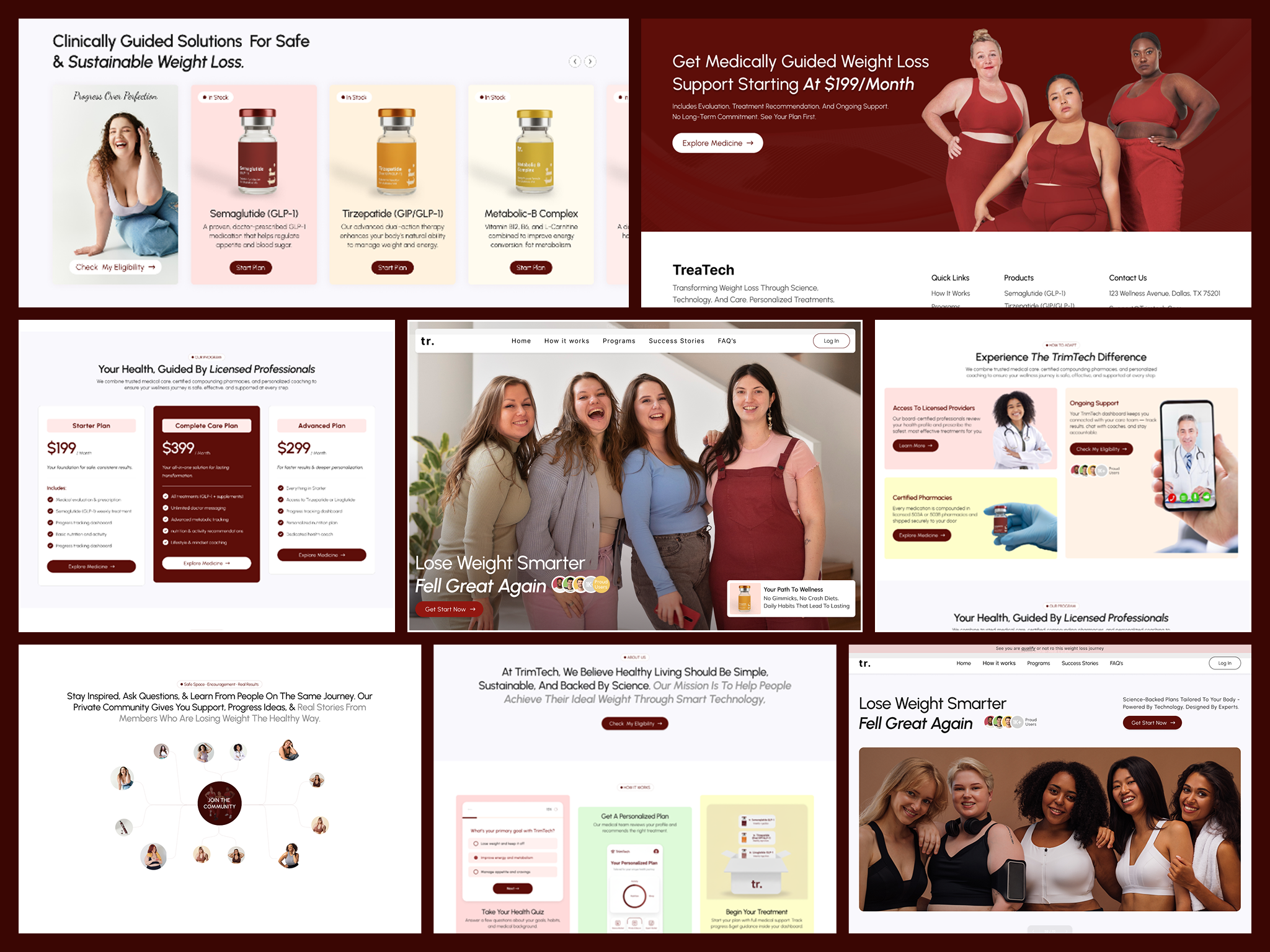 Trimtech - Telehealth Weight Loss Website Design fitness landing page shopify website smart weight loss telehealth telehealth weight loss telehealth and wellness telehealth website telehealth weight loss telemedicine web design weight loss weight loss medicine weight loss website wellness website