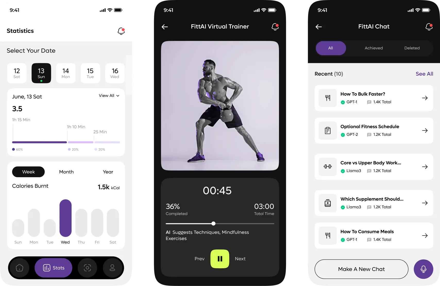 AI Workout App Solution Design app design branding design graphic design ios app mobile app design motion graphics ui ux