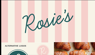 Rosies Bakery - Branding branding digital illustration graphic design logo motion graphics pattern design socialmedia