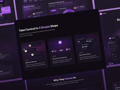 Nestify - Fintech SaaS Landing Page design finance fintech landingpage mobile ui ui design uiux user research