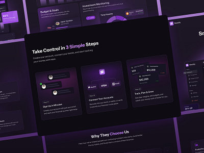 Nestify - Fintech SaaS Landing Page design finance fintech landingpage mobile ui ui design uiux user research