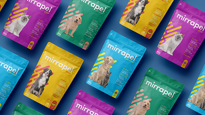 Mirrapel Branding & Packaging art direction brand identity branding cats clean colorful design dogs graphic design illustration logo pets