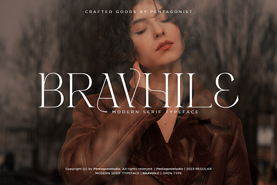 Bravhile | Modern Serif beauty canva classic classy decorative fancy fashion feminine font jewelry luxury magazine modern retro serif stylish trend trendy typeface vintage