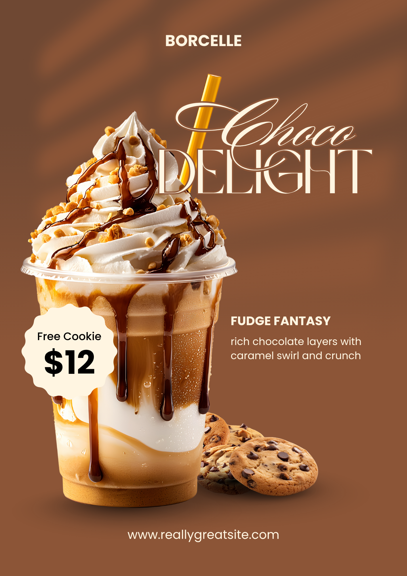 Chocolate Delight Poster Design