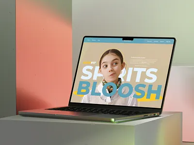 BLOOSH - Fashion Website Landing Page aesthetic clothingbrand colorful creative dribbble fashion figma landingpage playfuldesign style uiux unisexfashion visualdesign webdesign websiteconcept