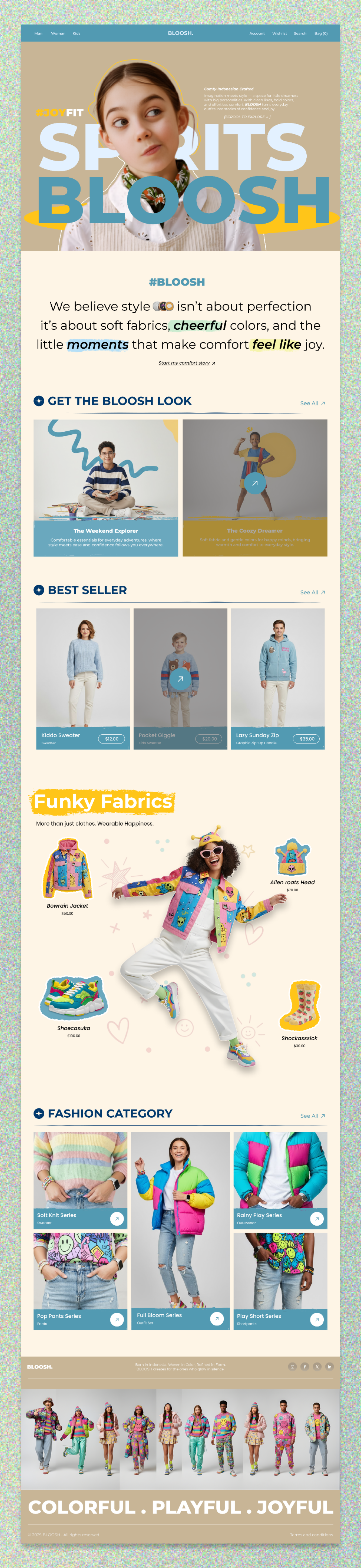 Example of E Commerce & Fashion Website Design 