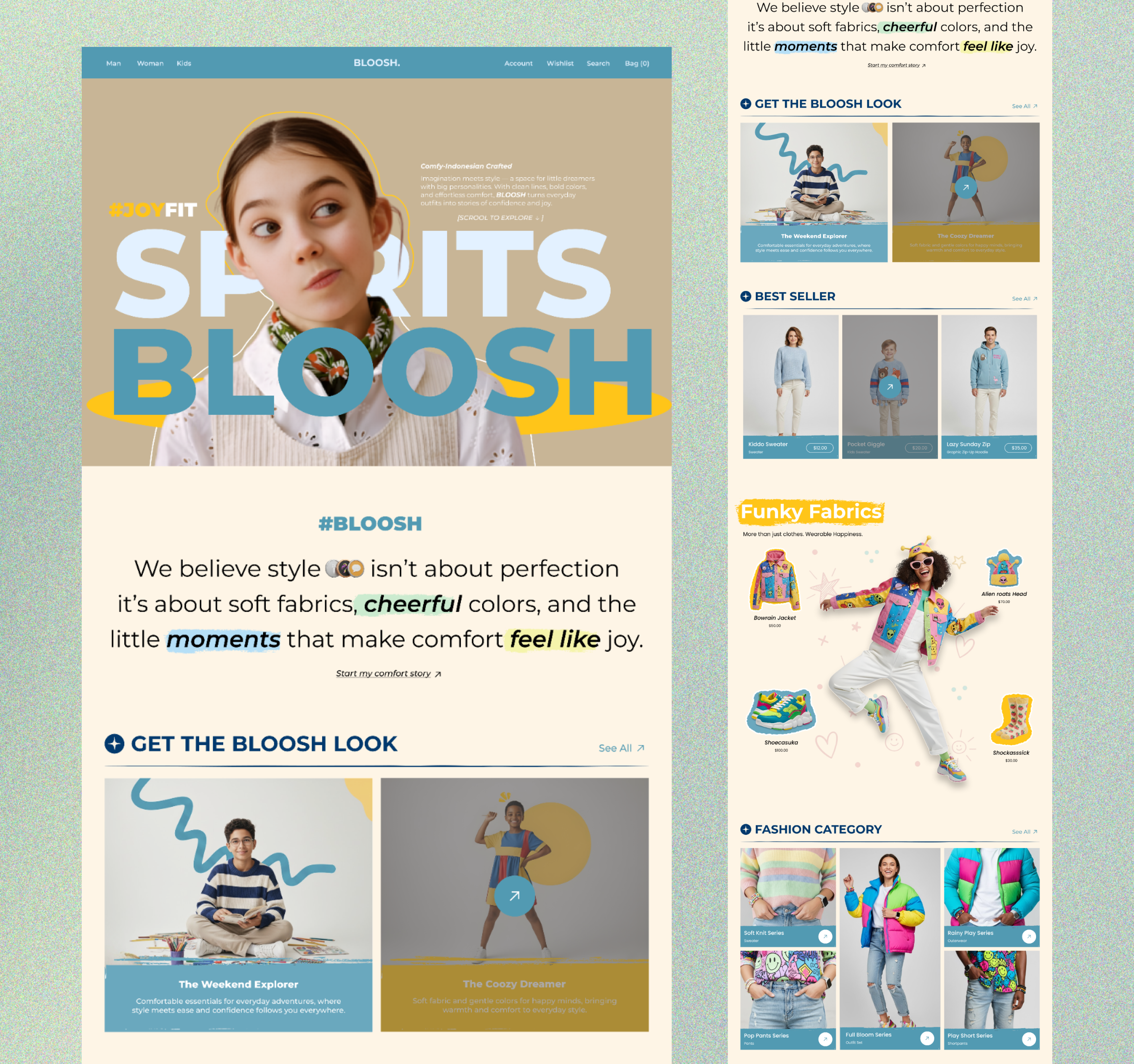 Example of E Commerce & Fashion Website Design 