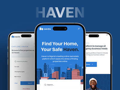 Haven mobile view app design haven mobile design product design properties real estate ui uiux ux