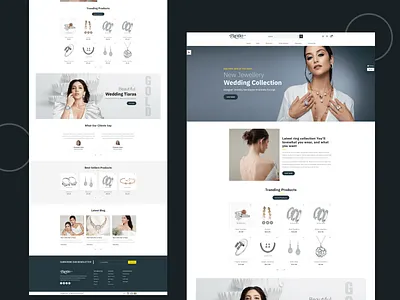 💎 Elegant Jewellery E-Commerce Website Design animation branding design graphic design illustration logo motion graphics ui ux vector