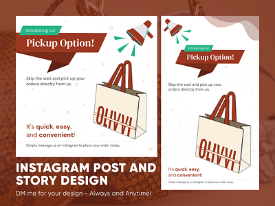 Insta Post & Story Design branding graphic design logo ui