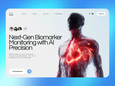 AI-Driven Website Design for Healthcare Platform ai driven diagnostics ai healthcare biotech design digitalwellness ehealth dashboard healthcare platform healthcare saas healthcare site healthcare website design hospital website hospital website design medical app medical technology medical website design medtech landing page medtech website online clinic online healthcare patient portal telehealth platform