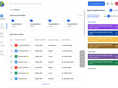 Darwin Health 3d animation code css dashboard fitness fullstack health html react ui