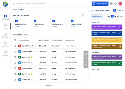 Darwin Health 3d animation code css dashboard fitness fullstack health html react ui
