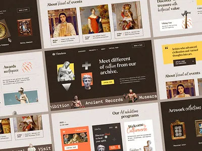 Ancient Art Exhibition Website ancient art exhibition art gallery artwork event exhibition exhibition event exposition fineart history landing page landingpage museum museum virtual tour online museum painting sculpture web design webdesign website design